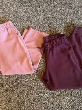 Lululemon Jet Set Cropped Pant Bundle Mauve Dusty Rose Size 6